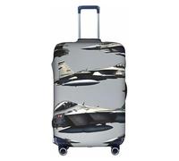 YQxwJL Aircraft Fighter Jets - Funda elástica para equipaje de viaje, para maleta de 18 a 32 pulgadas, Blanco, Large