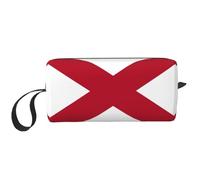 YQxwJL Bolsa de cosméticos de viaje con estampado de bandera del estado de Alabama, regalos para mujeres, bolsas de maquillaje portátiles para mujeres, madre y hermana, Blanco, Talla única