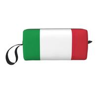 YQxwJL Bolsa de cosméticos de viaje con estampado de bandera italiana, regalos para mujeres, bolsas de maquillaje portátiles para mujeres, madre y hermana, Blanco, Talla única