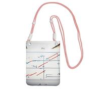 YQxwJL Bolso bandolera con estampado de fórmula matemática para hombres y mujeres, mini monederos casuales para teléfono, bolsa antirrobo, para senderismo, viajes, Rosado, Talla única