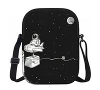 YQxwJL Bolso bandolera pequeño con estampado de galaxia de astronauta para mujer, mini bolso bandolera para viajes, correr, teléfono, mochila de hombro