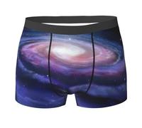 YQxwJL Calzoncillos tipo bóxer transpirables con estampado de energía cósmica y espiral, no se suben, con cintura cómoda y flexible, Negro, XXL