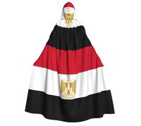 YQxwJL Capa con capucha con estampado de bandera egipcia para adultos, hombres y mujeres, disfraz de mago, vampiro, caballero