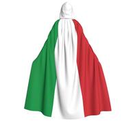 YQxwJL Capa larga con capucha y estampado de bandera de Italia para disfraces de Navidad, carnaval, fiesta