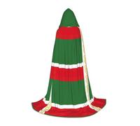 YQxwJL Capa larga con estampado de la bandera de la República de Chechenia para adolescente, bata con capucha, disfraz de capa de carnaval para fiesta juvenil o cosplay