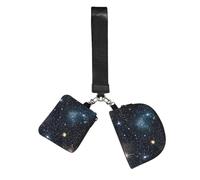 YQxwJL Constellation Star Clusters Galaxies Print Small Wristlet Wallets for Women Dual Pouch Keychain Wristlet Wrist Bag Outdoor Sports Zipper Wrist Bag