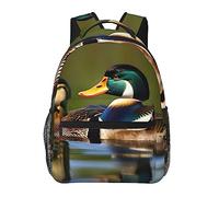 YQxwJL Deliciosa mochila para computadora portátil con estampado de cupcakes elegante bolsa de libros universitaria mochila de viaje de negocios bolsa de trabajo para hombres y mujeres, Dos patos de