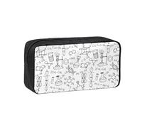 YQxwJL Estuche organizador de lápices con impresión de química, gran capacidad, resistente al desgaste, bolsa organizadora para maquillaje de oficina