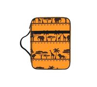YQxwJL Estuche para lápices con estampado de animales africanos con ranuras para bolígrafos, impermeable, bolsa de cosméticos duradera para teléfono