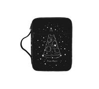 YQxwJL Estuche para lápices con estampado de constelaciones de pizza, con ranuras para bolígrafos, impermeable, bolsa de cosméticos duradera para teléfono