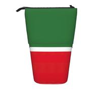 YQxwJL Estuche telescópico con estampado de la bandera de la República de Chechenia para lápices, estuche para lápices de pie, bonito estuche para bolígrafos para adultos
