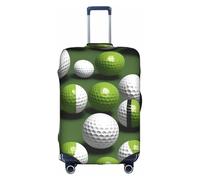 YQxwJL Funda de equipaje de viaje con estampado de pelota de golf, protector elástico para maleta de 18 a 32 pulgadas, Blanco, Grande