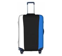 YQxwJL Funda elástica para equipaje de viaje con estampado de bandera de Estonia, para maleta de 18 a 32 pulgadas, Blanco, X-Large