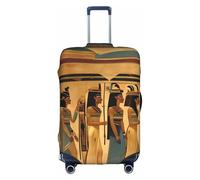 YQxwJL Funda elástica para equipaje de viaje con estampado de mujeres en el antiguo Egipto, para maleta de 18 a 32 pulgadas, Blanco, Medio