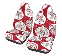 YQxwJL Fundas de asiento de coche con estampado de granada, 2 piezas, banco delantero y trasero para coches, fácil de instalar, protector de accesorios para automóviles