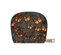 YQxwJL Heaps of Orange Monarch Butterflies - Tarjetero pequeño para mujer, organizador de tarjetas de crédito para hombres, Blanco, Talla única
