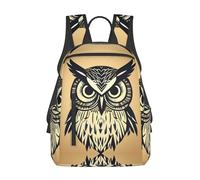 YQxwJL Kilauea Mochila ligera con estampado de volcanes, mochila universitaria para hombre y mujer, Búho lindo, One Size