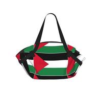 YQxwJL Manta de picnic y bolsa de mano 2 en 1 con estampado de bandera de Palestina, alfombra de playa al aire libre de 94 cm, cubierta plegable para el suelo para acampar