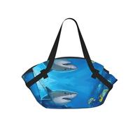 YQxwJL Manta de picnic y bolsa de mano 2 en 1 con estampado de mundo submarino, alfombra de playa para exteriores, cubierta plegable para el suelo para acampar