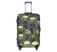 YQxwJL Many Zombies - Funda de equipaje de viaje con estampado de zombis, protector elástico para maleta de 18 a 32 pulgadas, Blanco, Medio