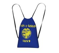 YQxwJL Mochila con cordón con estampado de bandera del estado de Oregon, mochila de cuerda para viajes a la playa para uso diario