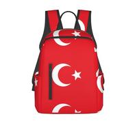 YQxwJL Mochila ligera con estampado de bandera austriaca, bolsa para libros de viaje, mochila universitaria, mochila para computadora portátil para hombres y mujeres, Bandera de Turquía, One Size