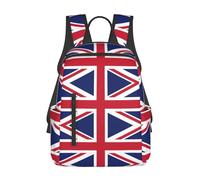 YQxwJL Mochila ligera con estampado de bandera austriaca, bolsa para libros de viaje, mochila universitaria, mochila para computadora portátil para hombres y mujeres, Bandera británica, One Size