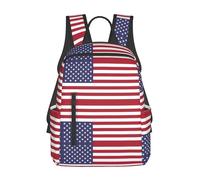 YQxwJL Mochila ligera con estampado de bandera austriaca, bolsa para libros de viaje, mochila universitaria, mochila para computadora portátil para hombres y mujeres, Bandera americana, One Size