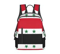 YQxwJL Mochila ligera con estampado de bandera austriaca, bolsa para libros de viaje, mochila universitaria, mochila para computadora portátil para hombres y mujeres, Bandera de la República Árabe,