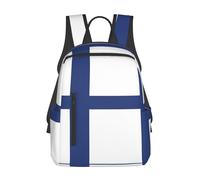 YQxwJL Mochila ligera con estampado de bandera de Azerbaiyán, bolsa de libro de viaje, mochila universitaria, mochila portátil para hombres y mujeres, Bandera de Finlandia, One Size