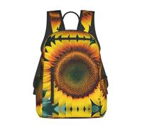 YQxwJL Mochila ligera con estampado de luces de avión por la noche, mochila para libros de viaje, mochila universitaria, mochila para portátil para hombres y mujeres, Eres mi girasol, One Size