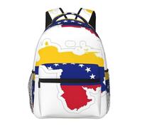 YQxwJL Mochila ligera y plegable con estampado de mapa de la bandera de Venezuela para viajes, camping, al aire libre, ligera y plegable