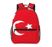 YQxwJL Mochila para portátil con estampado de bandera austriaca elegante mochila para libros universitaria mochila de viaje de negocios para hombres mujeres, Bandera de Turquía, One Size