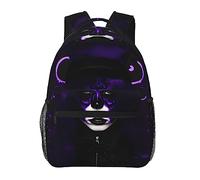 YQxwJL Mochila para portátil con estampado de banderas canadienses pequeñas mochila para libros elegante mochila universitaria mochila de viaje de negocios para hombres y mujeres, Púrpura negro gótico