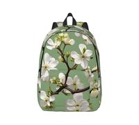 YQxwJL Mochila para portátil de lona con estampado de palmeras y mares claros, bolsa de viaje informal al aire libre, mochila de diario, bolsa de libros para hombres y mujeres, Flores de cornejo, S