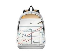 YQxwJL Mochila para portátil de lona con estampado de palmeras y mares claros, bolsa de viaje informal al aire libre, mochila de diario, bolsa de libros para hombres y mujeres, Fórmula matemática, M