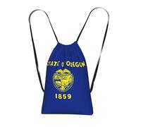 YQxwJL Mochila plegable con cordón con estampado de bandera del estado de Oregon, bolsa de gimnasio de gran capacidad, para mujeres y hombres