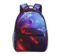 YQxwJL Mochila plegable ligera con estampado de estrellas espaciales 3D Planet para viajes, camping, al aire libre, mochila plegable ligera