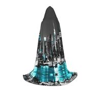 YQxwJL New York Paintings - Capa larga unisex para Halloween, con capucha, para fiesta de disfraces, juegos de rol