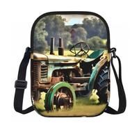 YQxwJL Old Tractor Photo Farm - Riñonera cruzada para adultos, bolsa compacta con cremallera para viajes y citas