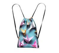 YQxwJL Origami Paper Cranes - Mochila plegable con cordón y cordón, bolsa de gimnasio de gran capacidad, para mujeres y hombres