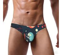 YQxwJL Outer Space Planet Print - Calzoncillos para hombre, absorben la humedad, con bolsa, ropa interior suave para hombre, paquete de S a 4XL, Negro, XXX-Large