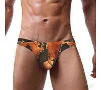 YQxwJL Rust World Map Print - Calzoncillos para hombre, absorben la humedad, con bolsa, ropa interior suave para hombre, paquete de S a 4XL, Negro, XX-Large