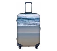 YQxwJL Serene Coastal Print - Funda elástica para equipaje de viaje, para maleta de 18 a 32 pulgadas, Blanco, X-Large