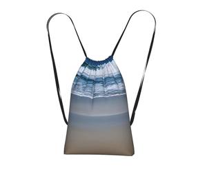 YQxwJL Serene Coastal Print - Mochila plegable con cordón, bolsa de gran capacidad, bolsa de gimnasio para mujeres y hombres