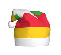 YQxwJL Sombrero de Papá Noel con estampado de bandera de Myanmar, sombreros de Navidad de felpa, sombreros festivos para fiestas de Navidad, uso diario