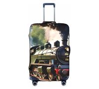 YQxwJL Steam Little Train - Funda elástica para equipaje de viaje, para maleta de 18 a 32 pulgadas, Blanco, X-Large