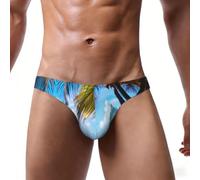 YQxwJL Tahiti Beach Print - Calzoncillos para hombre, absorben la humedad, con bolsa, ropa interior suave para hombre, paquete de S a 4XL, Negro, 4X-Large