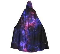 YQxwJL Universe Galaxy Star Space Print Capa unisex con capucha, capa de carnaval con capucha para disfraz de bruja, cuervo