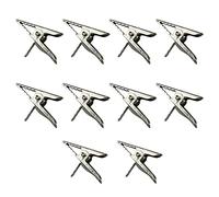 YQYAZL 10 clips de aleación de metal, con purpurina de Poinsettia, accesorios artificiales de decoración de flores de Navidad, para decoración de bodas, fiestas, color plateado y blanco